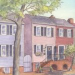 Historic house portrait: Old Town, Alexandria, VA
