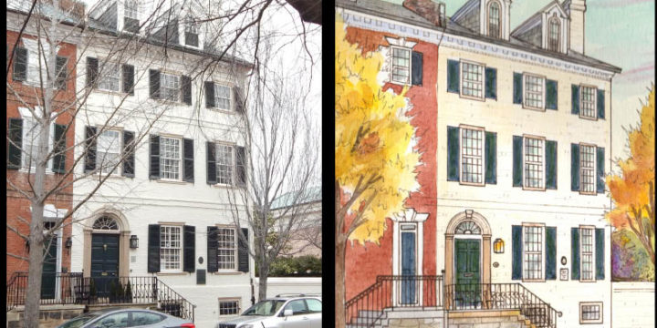 Architectural paintings of homes – Before & After