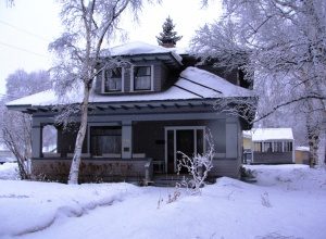 Photo of historic home, Fairbanks, Alaska