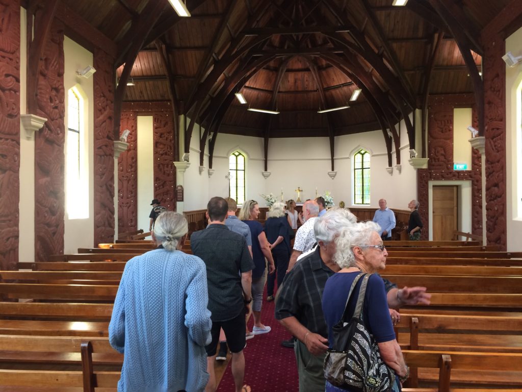 Event attendees are welcomed into the Church following the presentation.of the Leisa Collins Historic Preservation Award 