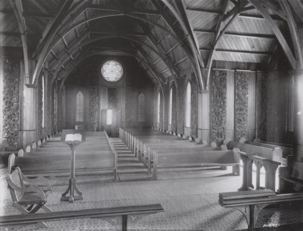 Interior of the church - photo taken in 1891