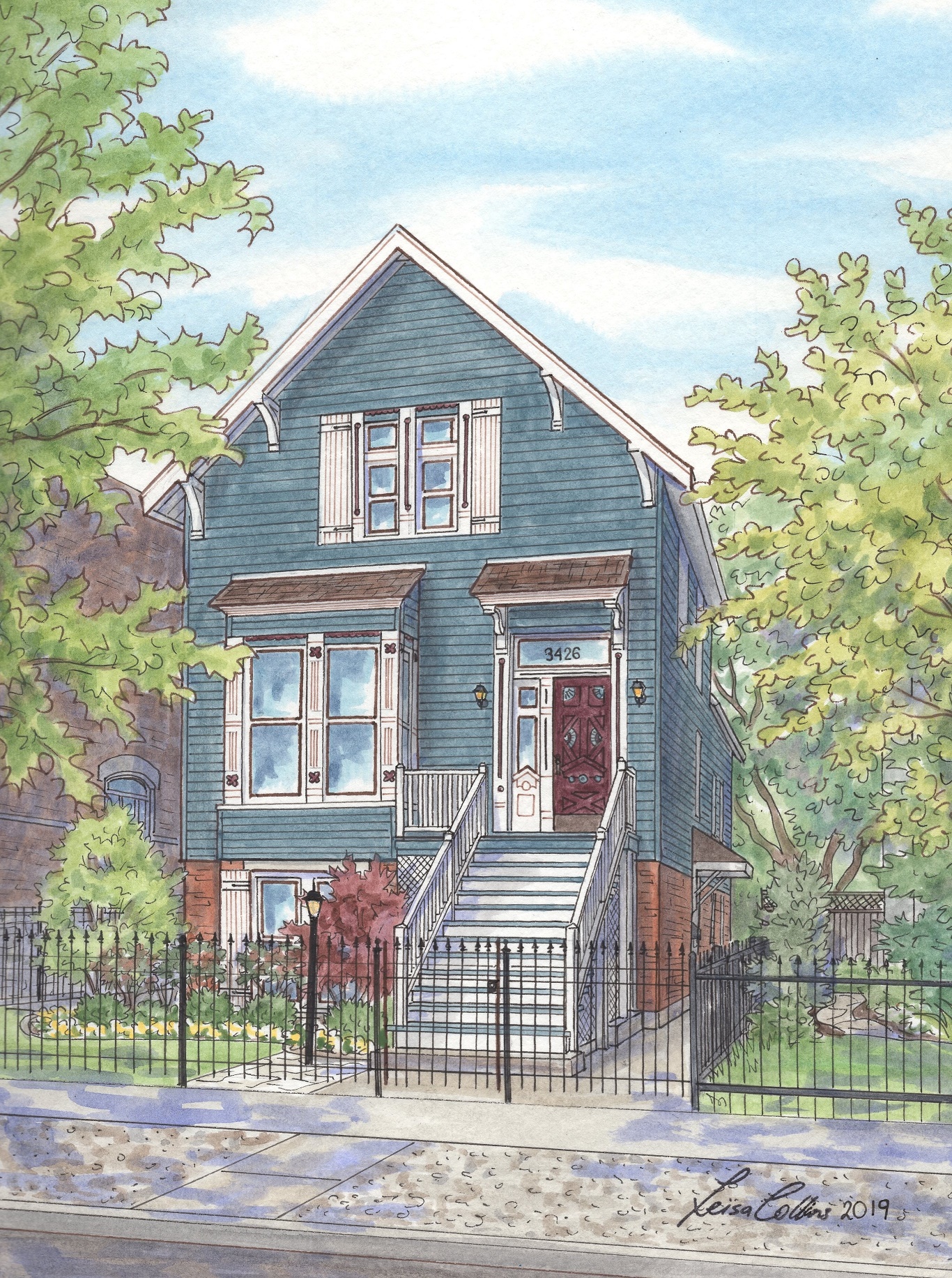 Restored Victorian on Greenview Ave, Lakeview, Chicago