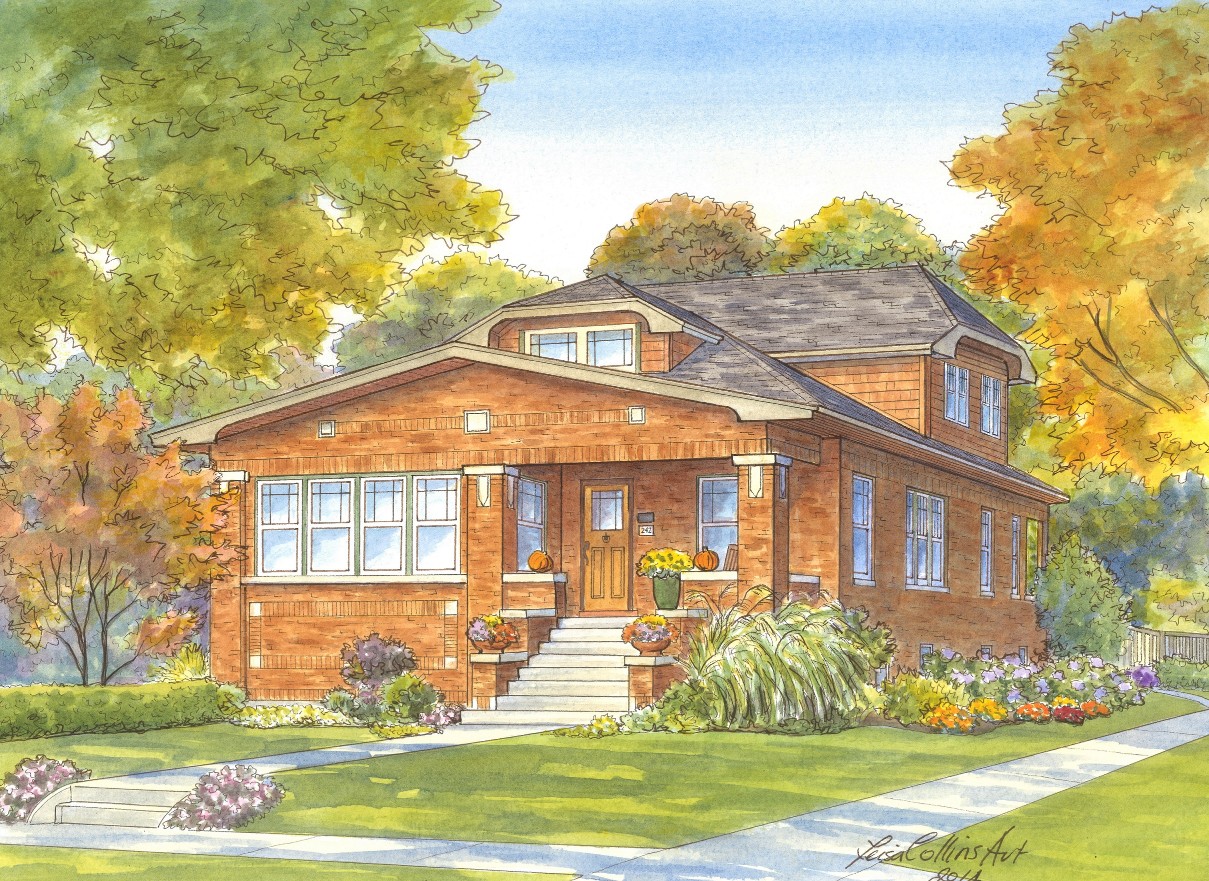 Beautiful Fall Craftsman home in River Forest IL