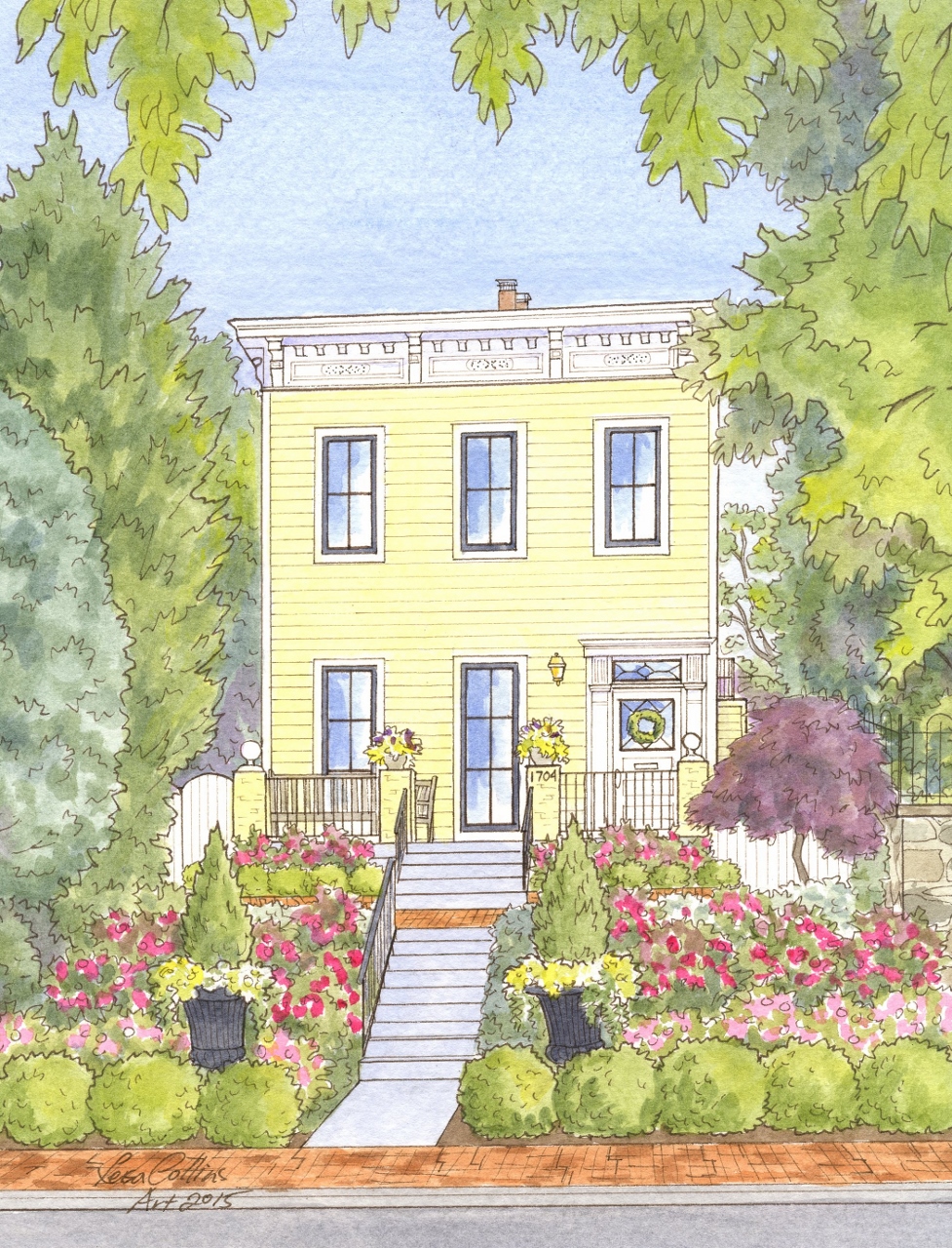 Historic home with summer garden in Washington DC