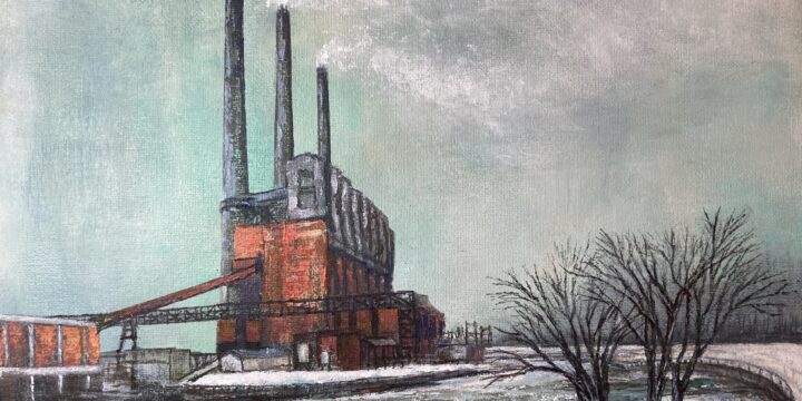 Announcing the First of my Industrial Architecture Painting Series
