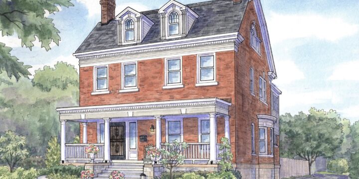 First Paintings of Historic Homes in German Village, Columbus OH