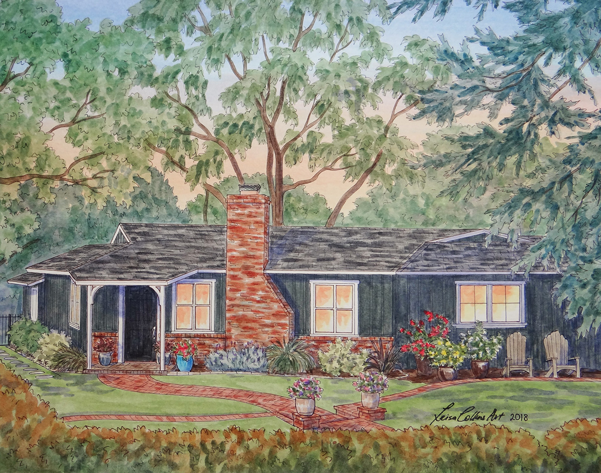 Ranch style house in Altadena, California