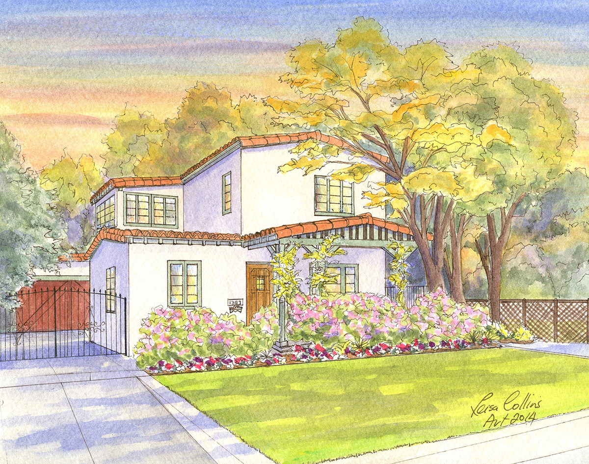Spanish Revival style home in Pasadena, California