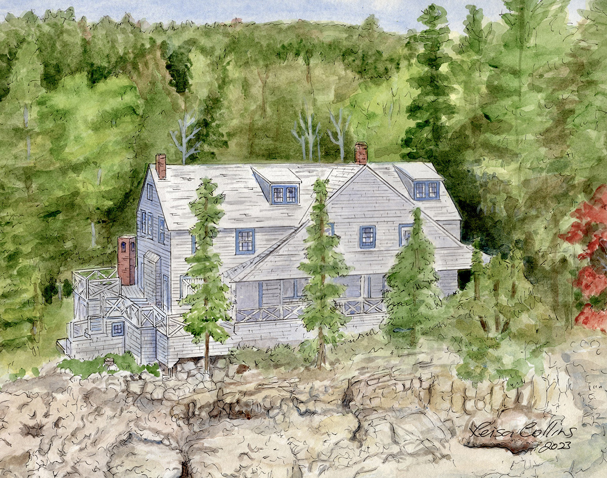 Waterfront home in Harbor, Maine