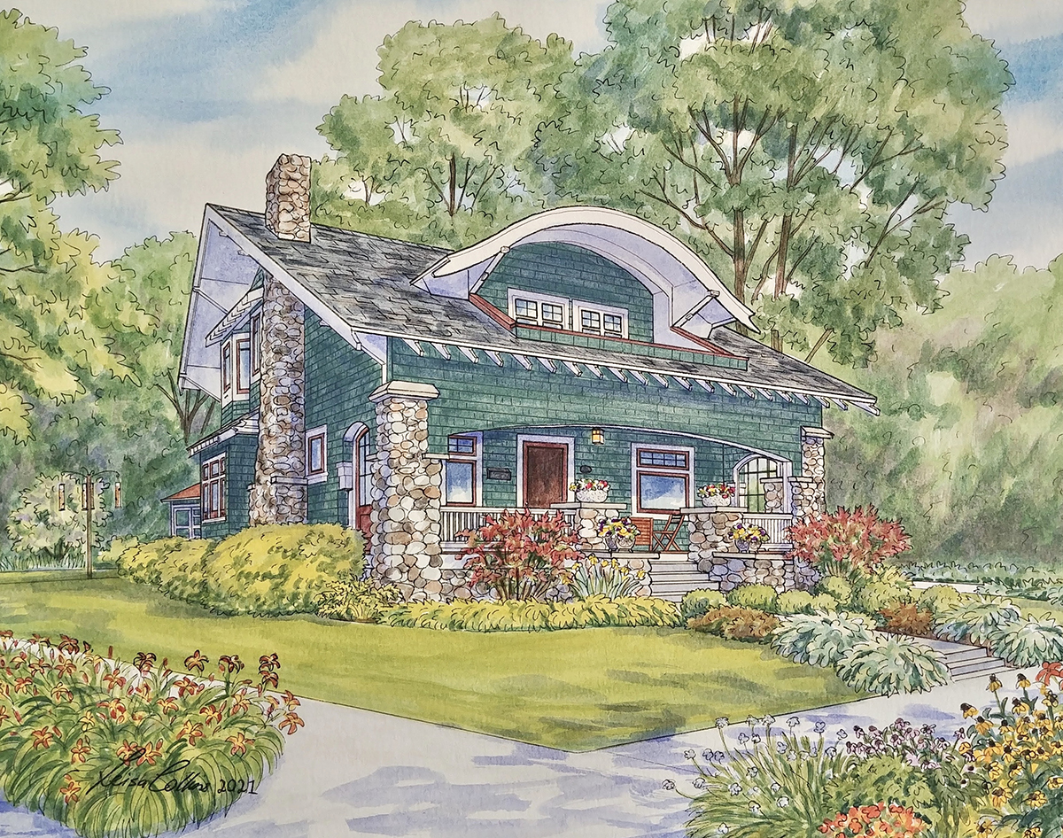 Craftsman home in Saratoga Springs, New York