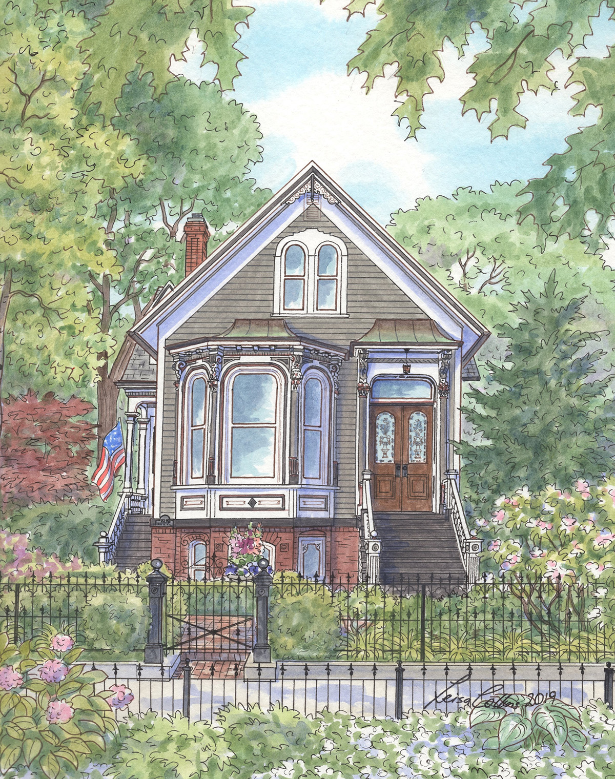 Victorian style home in Lincoln Park, Chicago, Illinois