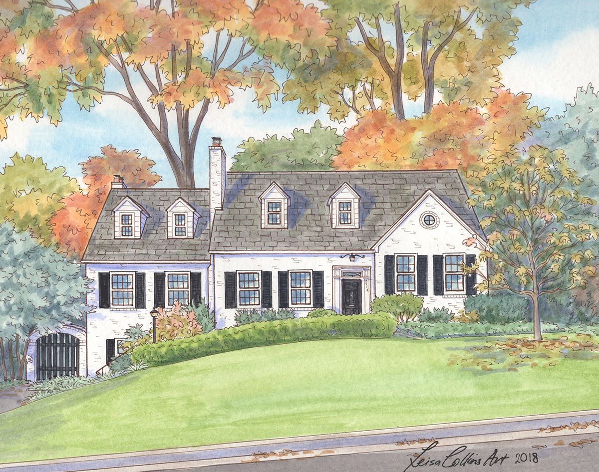 Cape Cod style house in Chevy Chase, Maryland