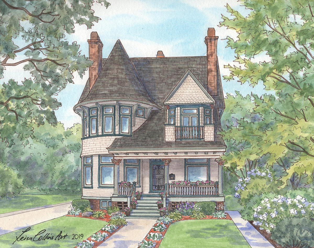 Victorian style home in Chicago, Illinois