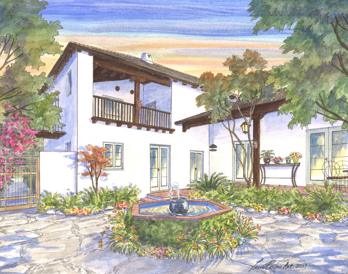 Spanish Revival style home in Altadena, California