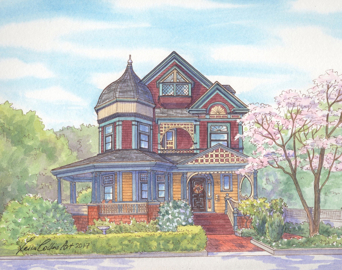 Victorian style home in Brookline, Massachusetts