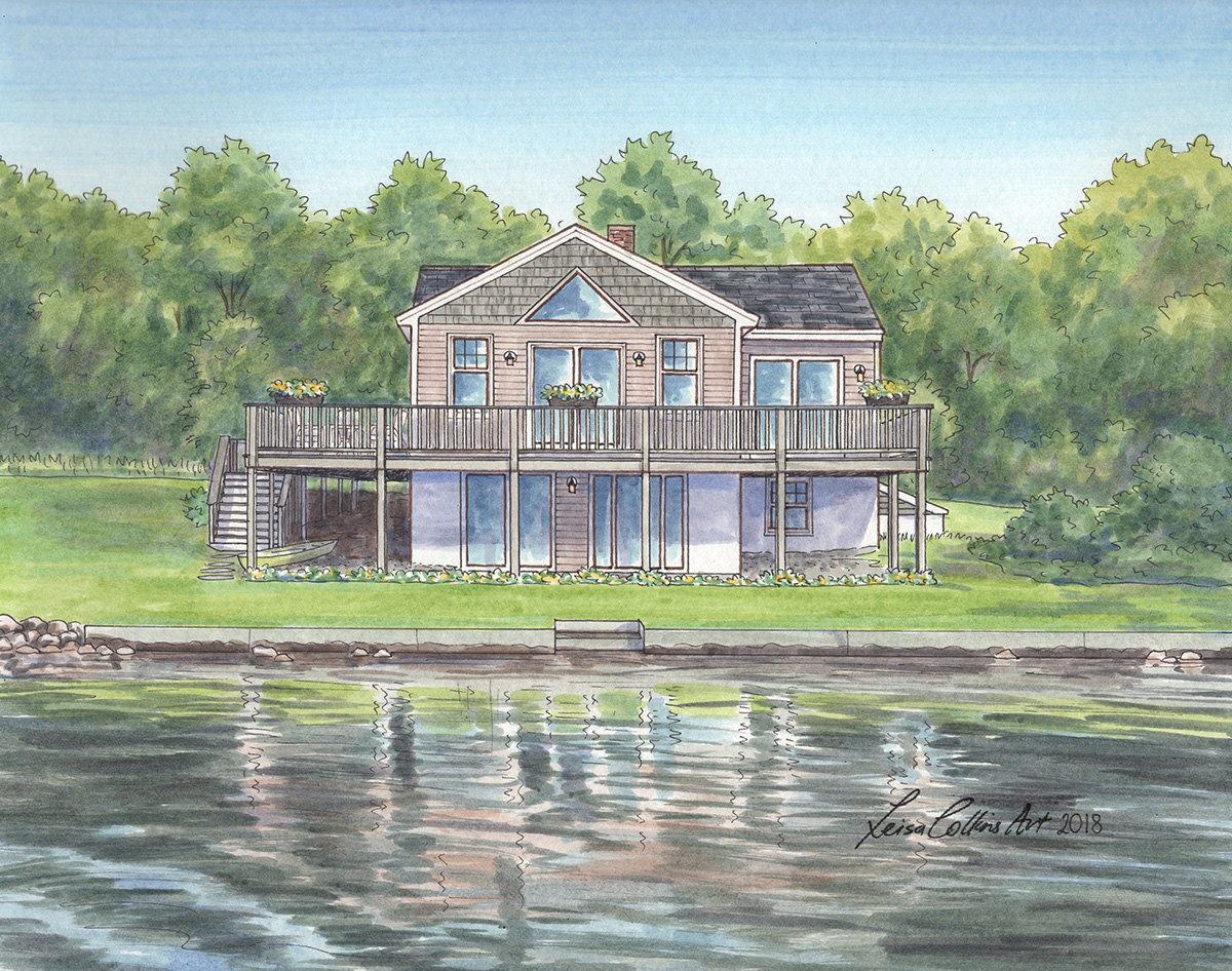 Waterfront home in Lake Deerfield, New Hampshire