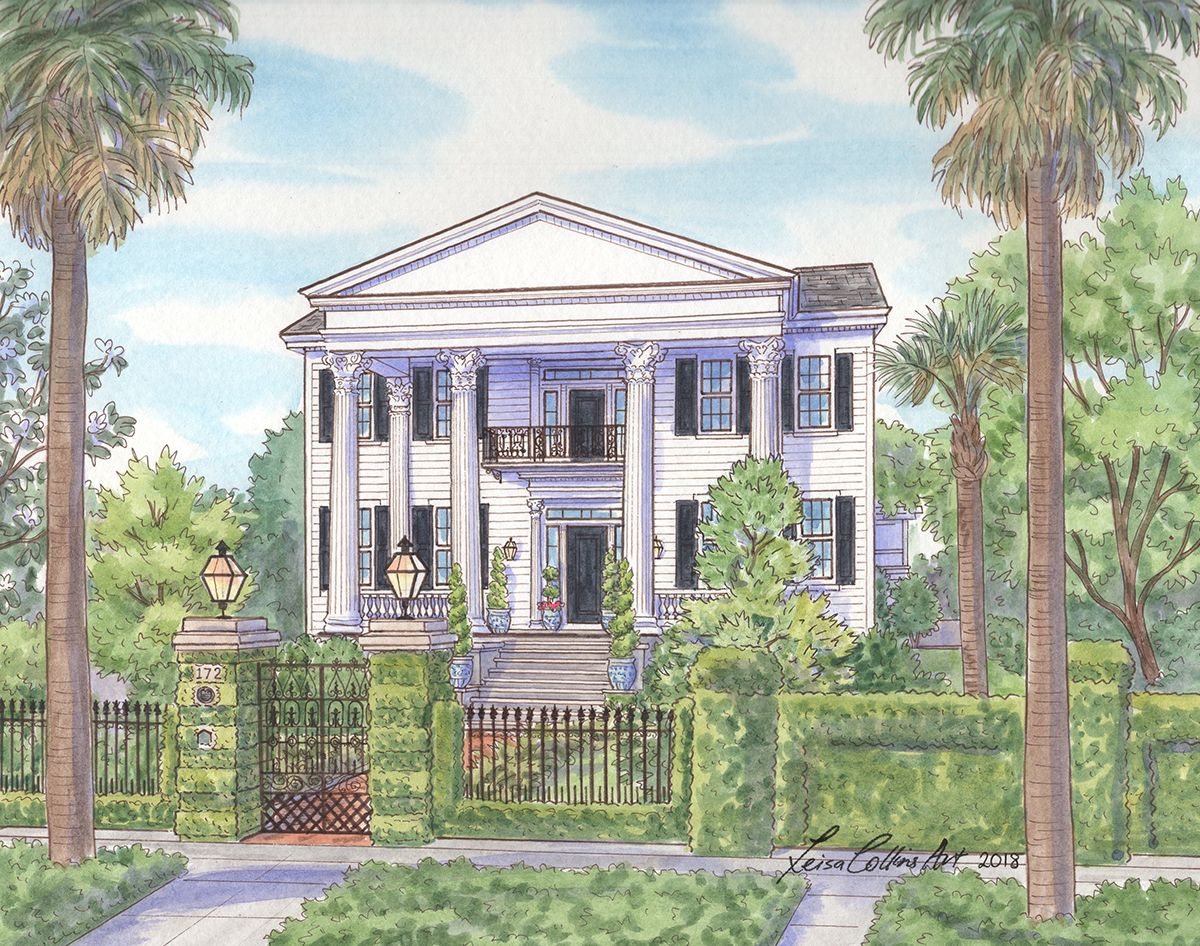 Greek Revival home in Charleston
