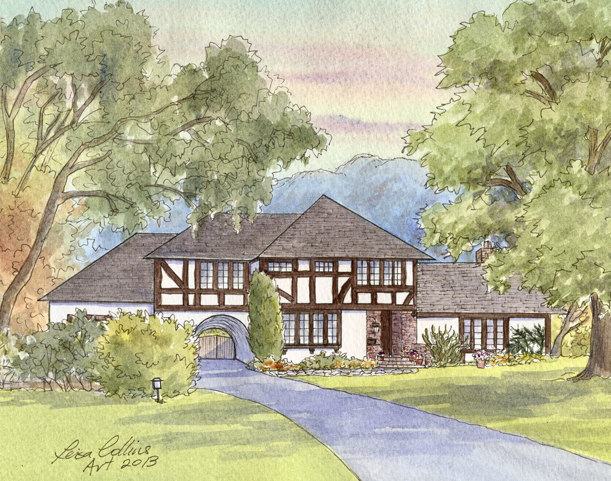 Tudor style home in Altadena, California