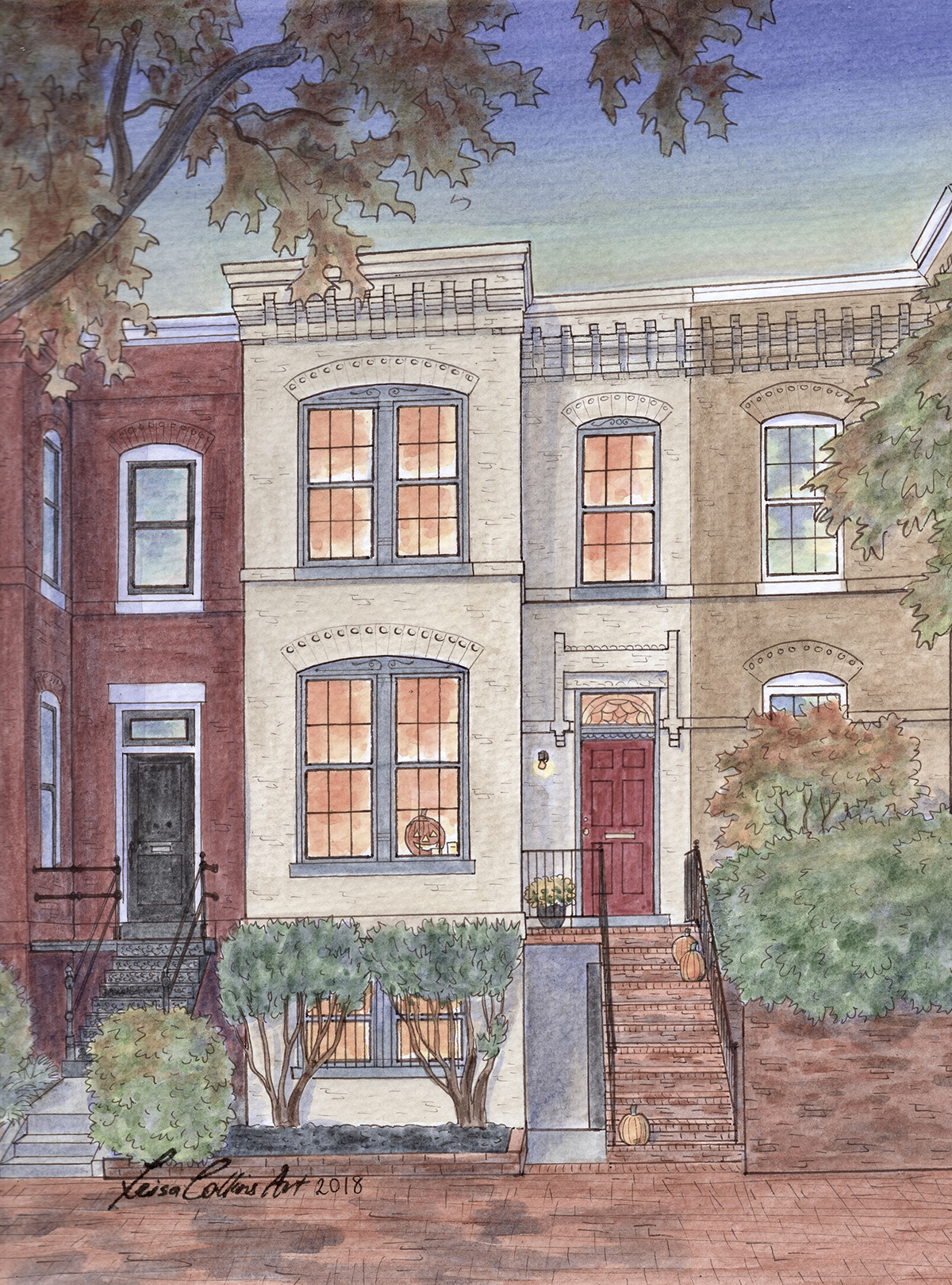 House Portrait: Row Home in Washington DC