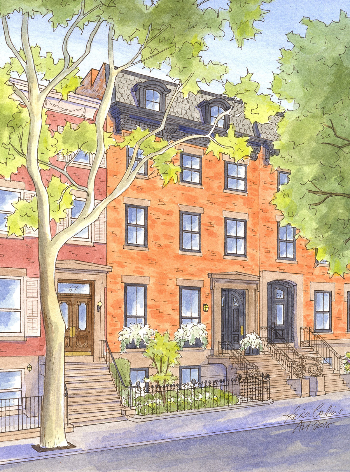 House Portrait: Row Home in Brooklyn, NY