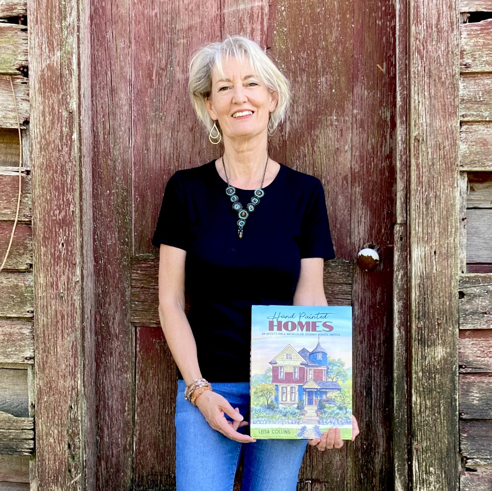 My coffee book, Hand-painted Homes: An Artist's Pen and Watercolor Journey across America"