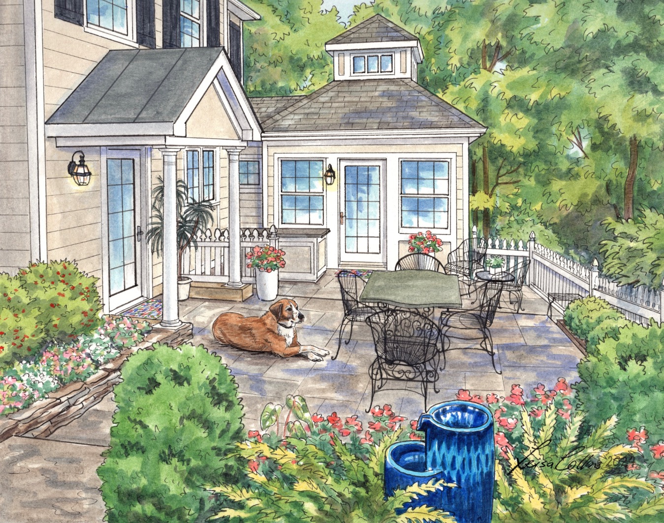 Over the years, this patio has seen the hub of the neighborhood.