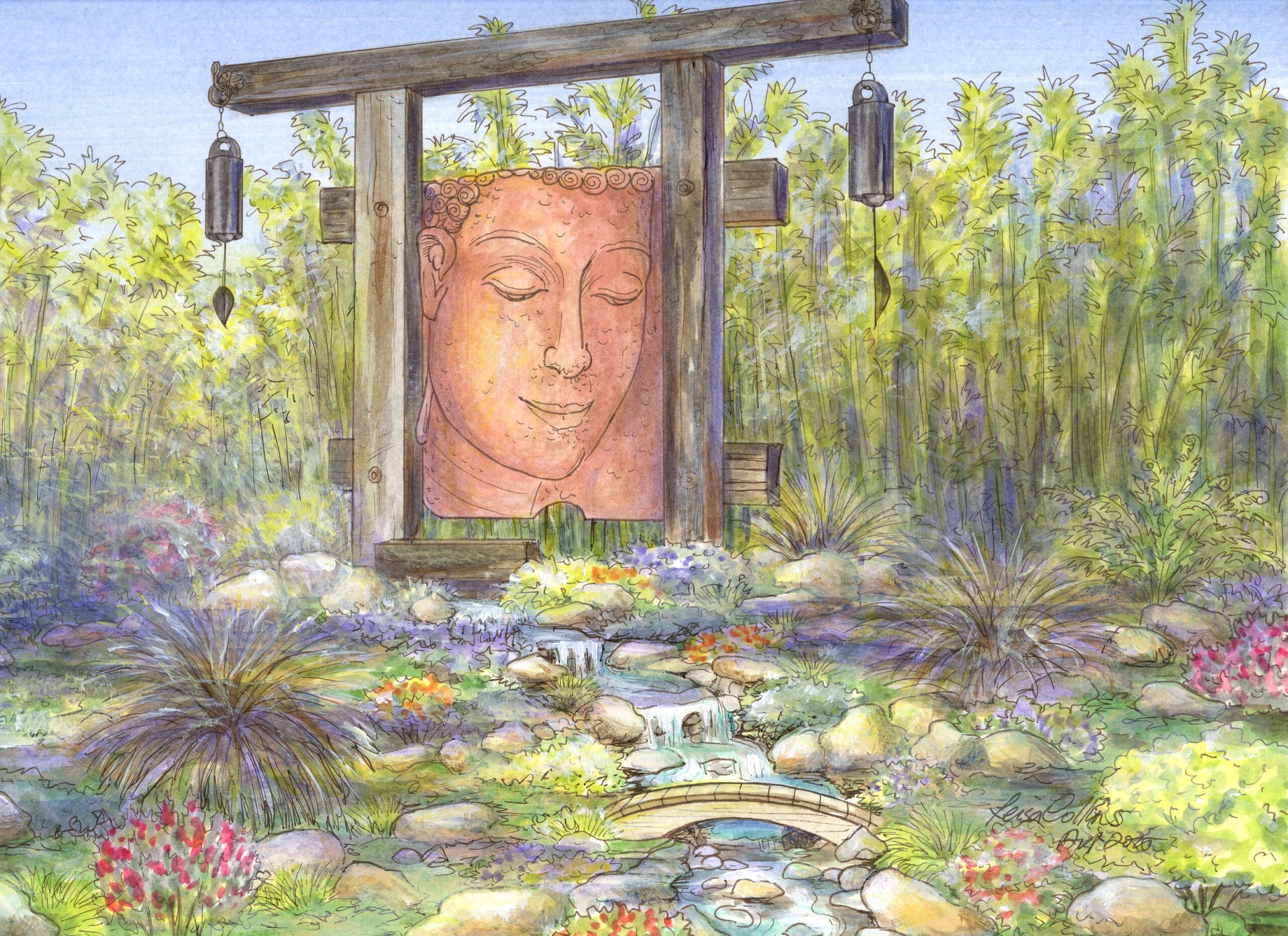Tucked away in a remote location, this is a place of meditation and relaxation.