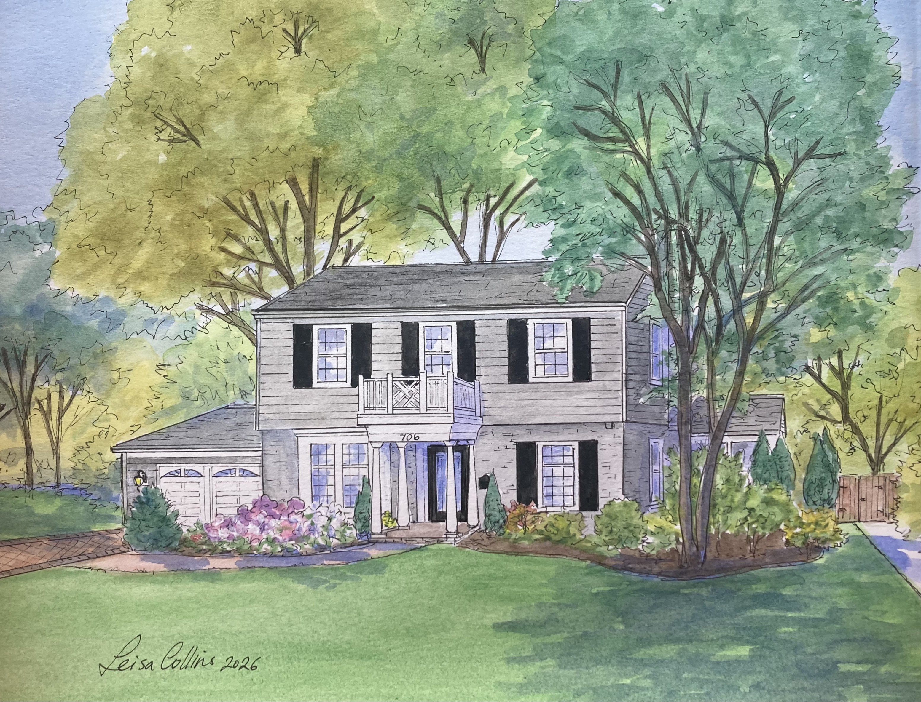 Colonial home in Kirkwood MO